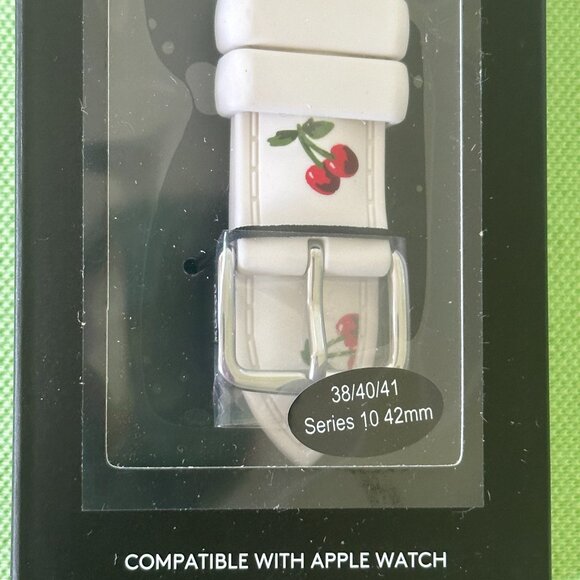 COACH APPLE WATCH STRAP 38mm/40mm/41mm:NIB CHERRIES CAX40 - Picture 4 of 8